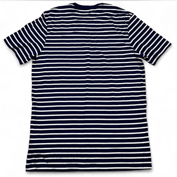 J. Crew Mens 100% Cotton T-shirt stripe Size M Tall Short Sleeve - Picture 4 of 7